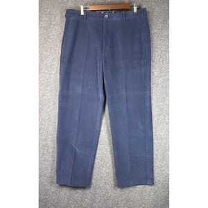 Brooks Brothers 346 Clark Navy Blue Corduroy Pants Mens Size 37 Quiet Luxury‎